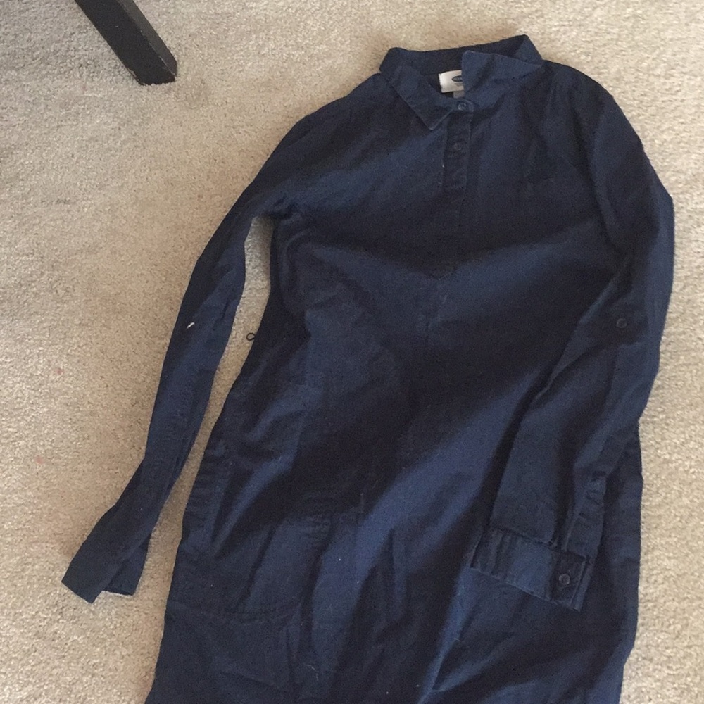 Cute girls navy school dress